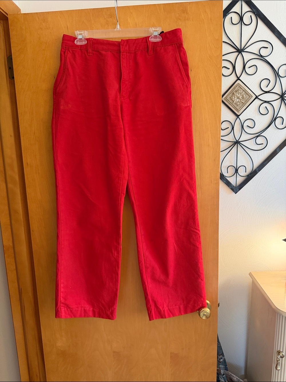 Women’s Zara Red Casual Chino Pants